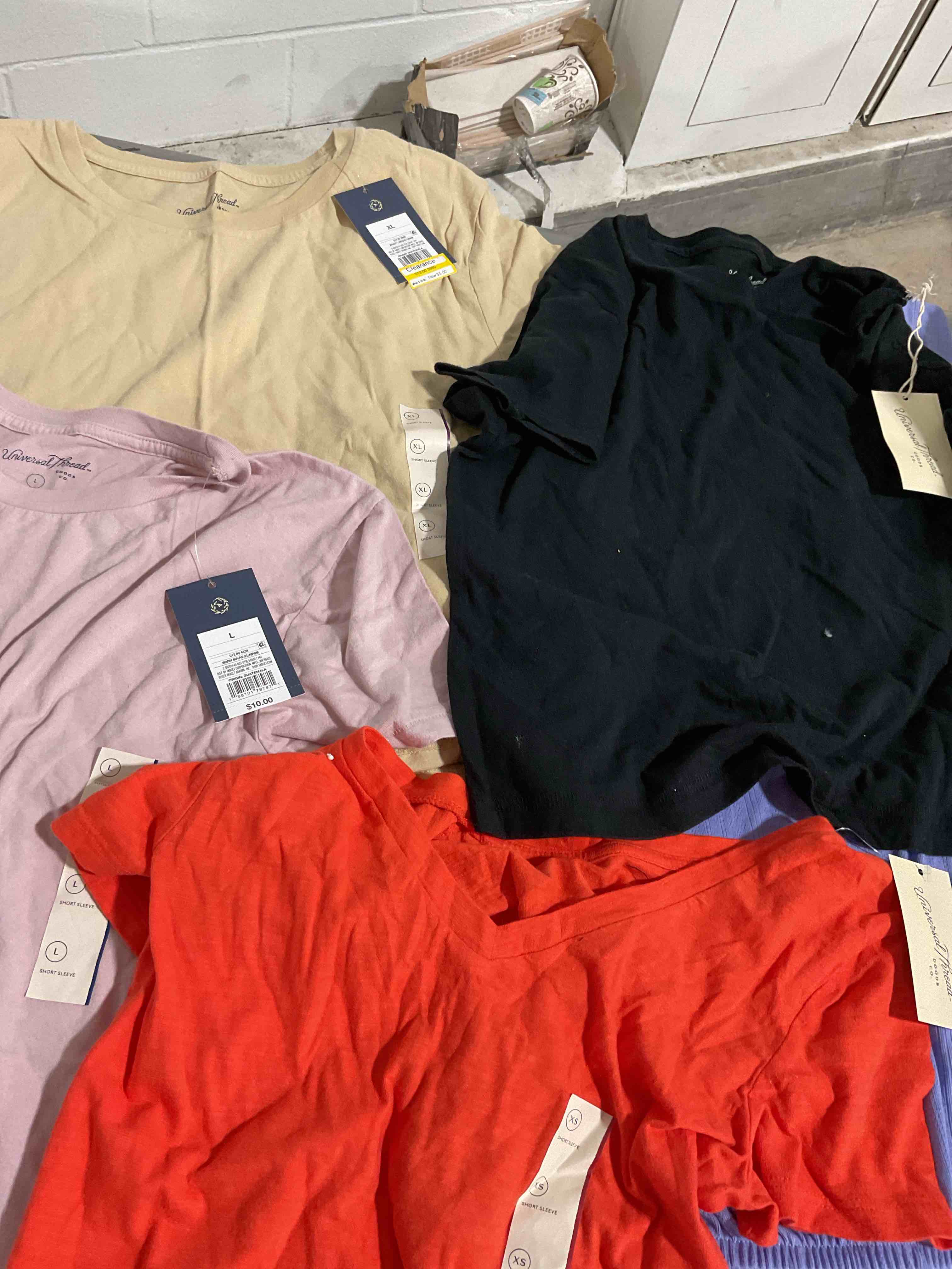 assorted clothes Different size color and style