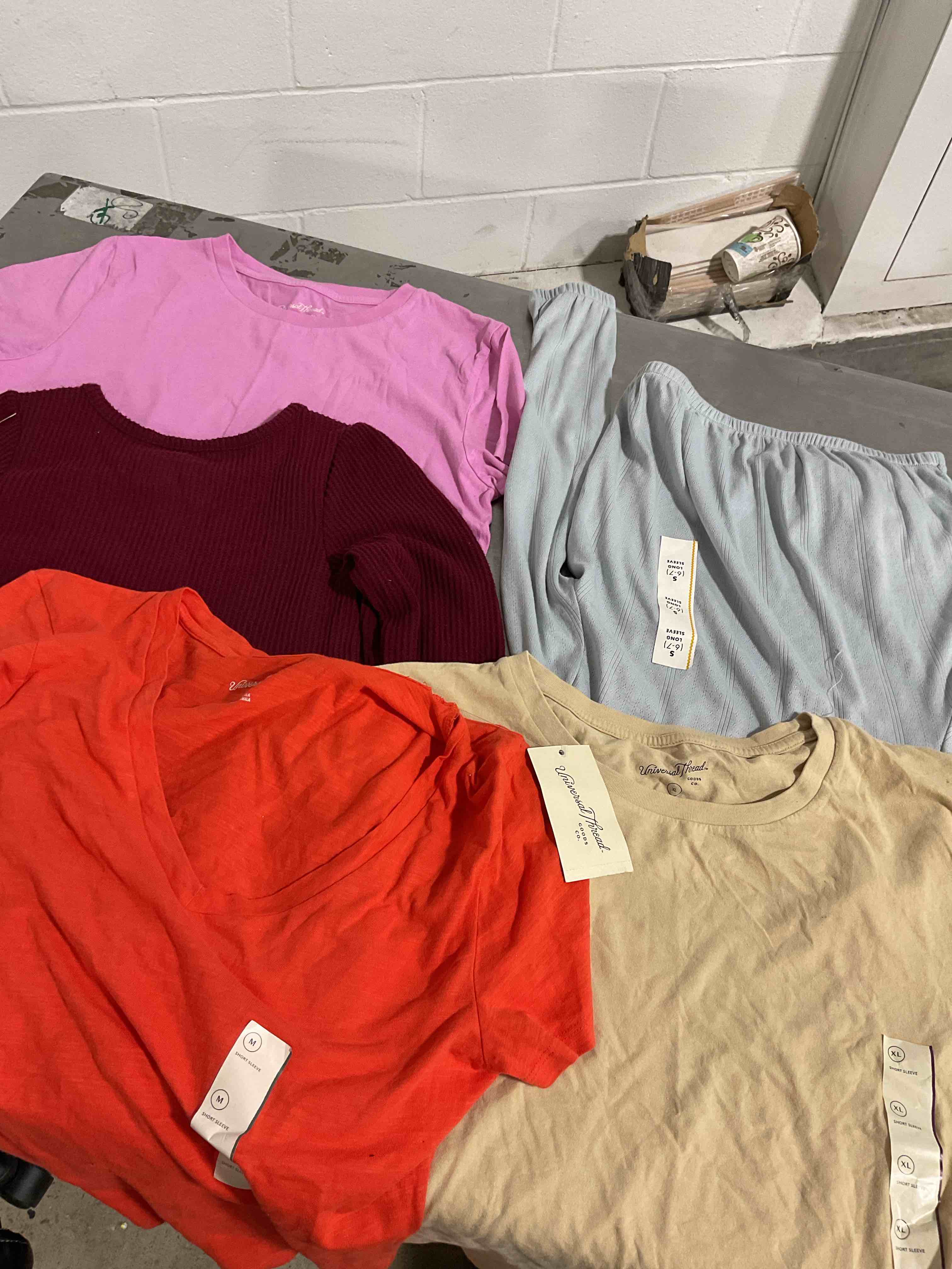 assorted clothes Different size color and style