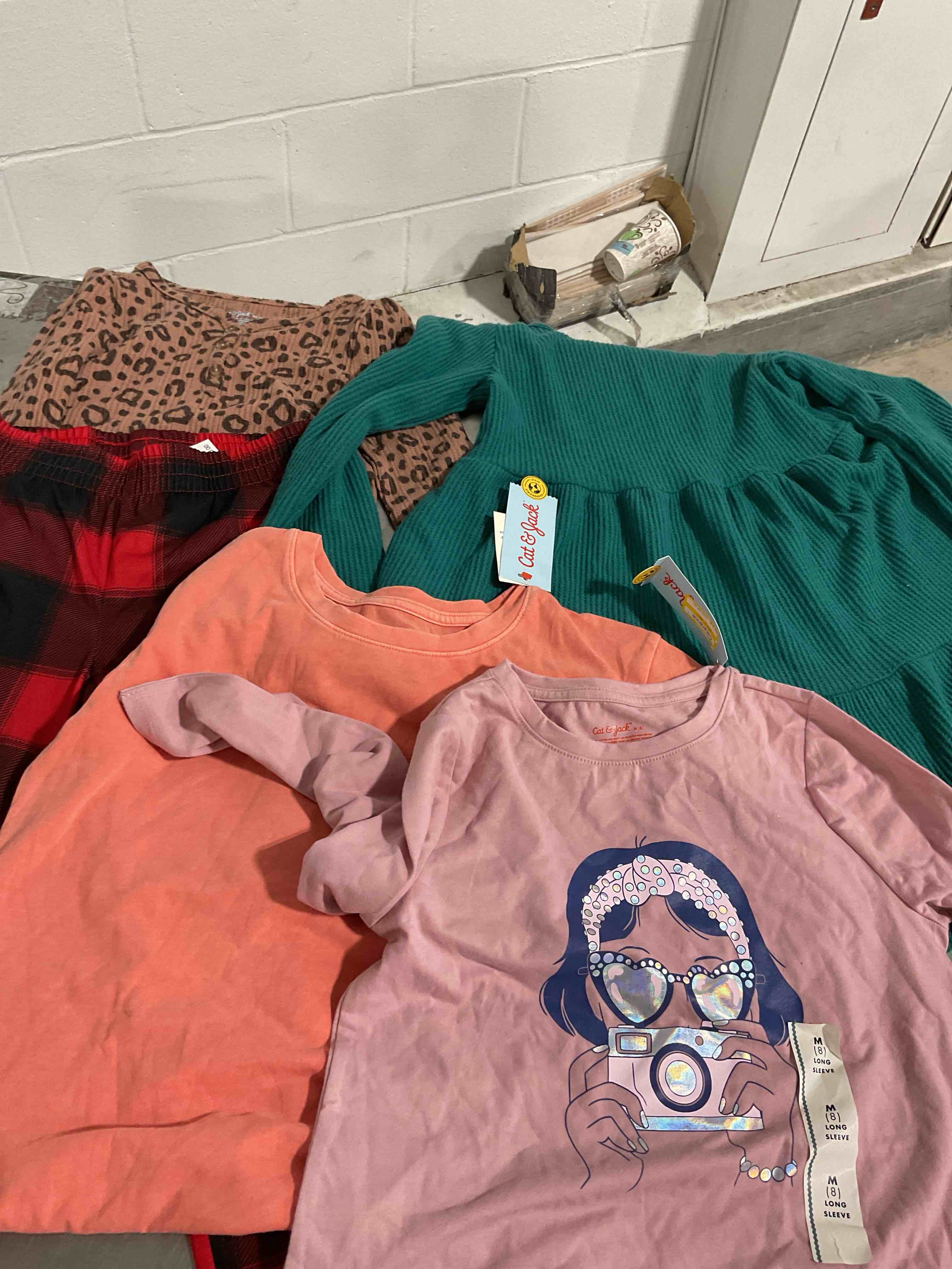 assorted clothes Different size color and style