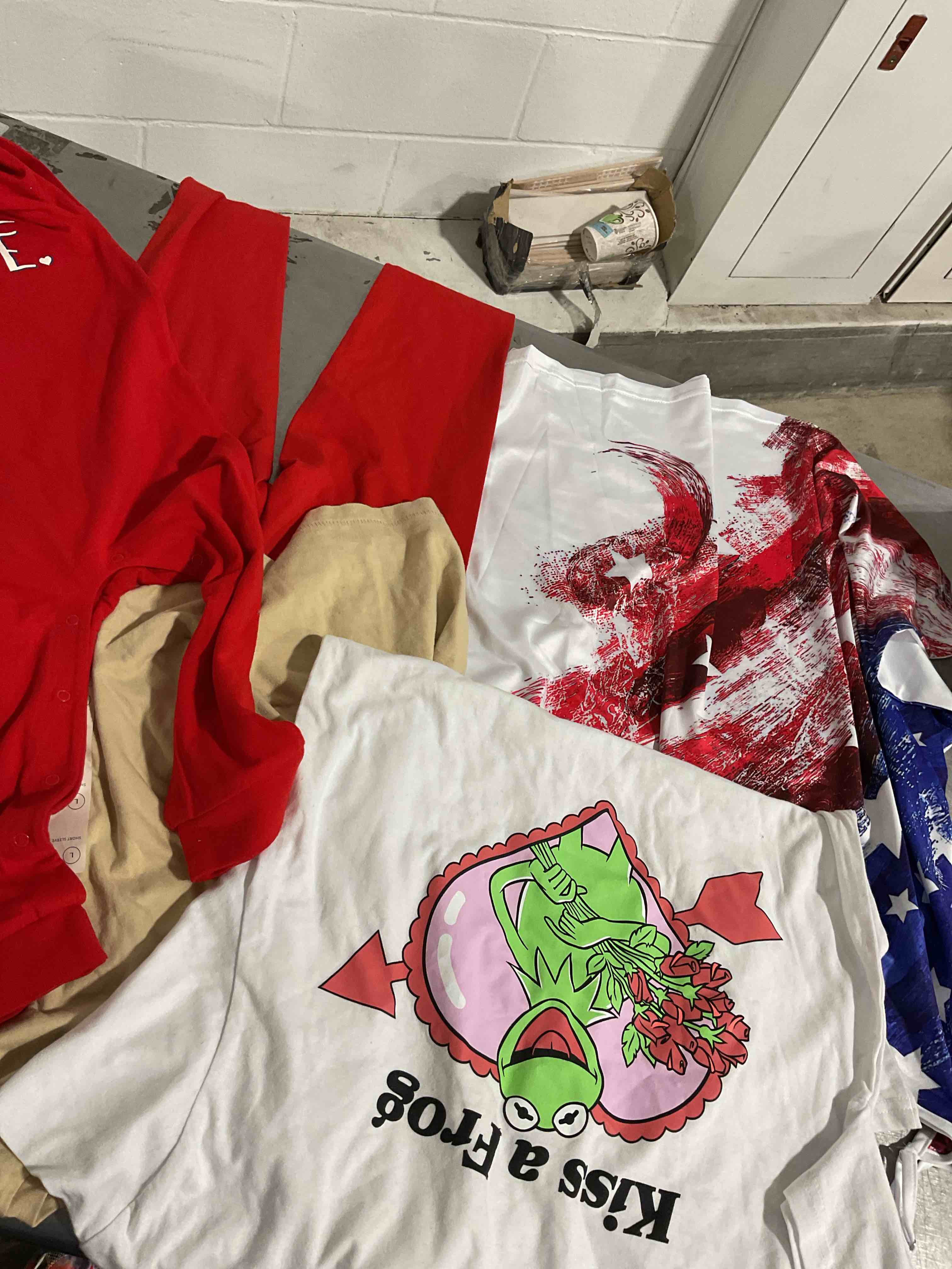 assorted clothes Different size color and style