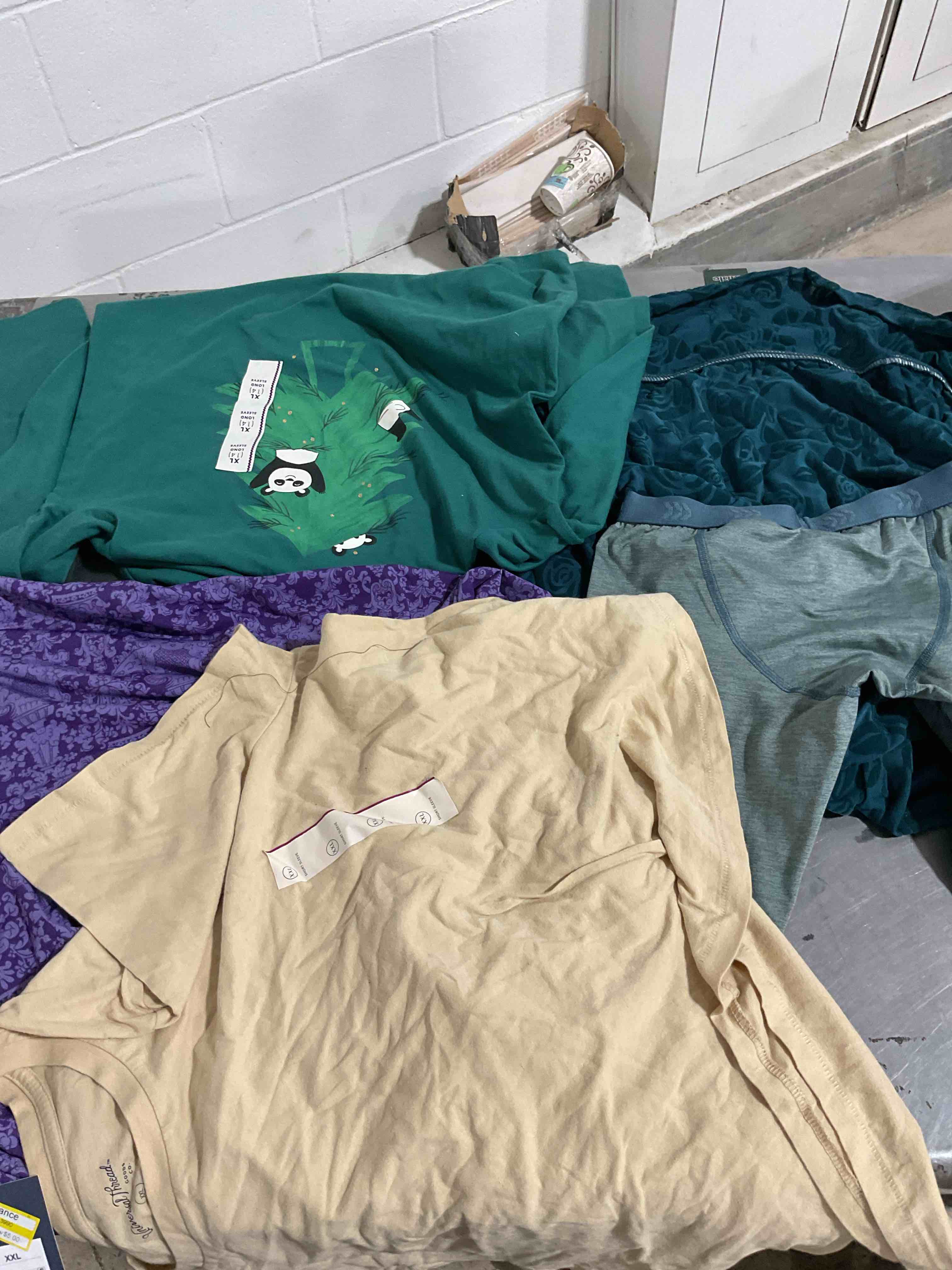 assorted clothes Different size color and style