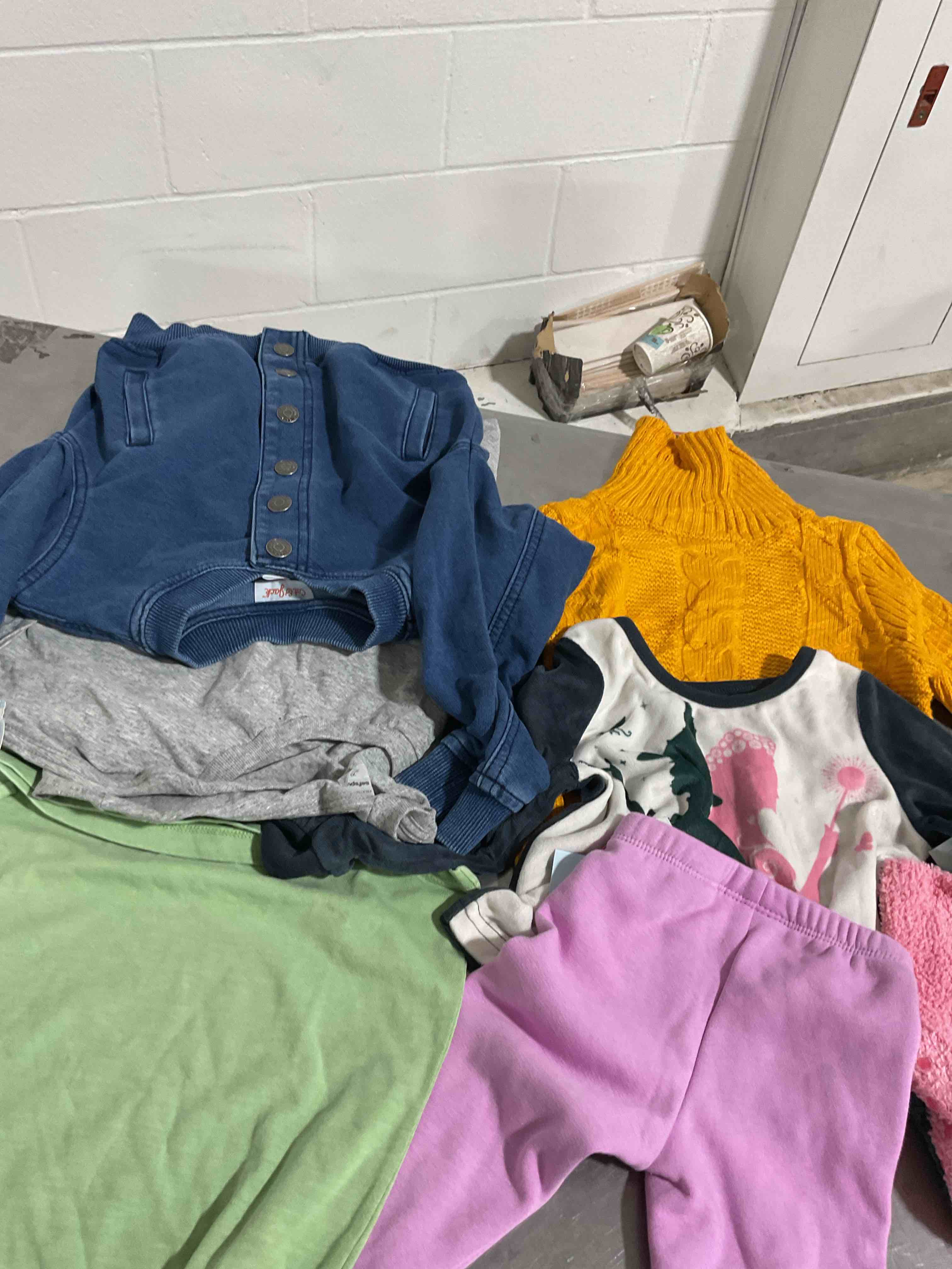 assorted clothes Different size color and style
