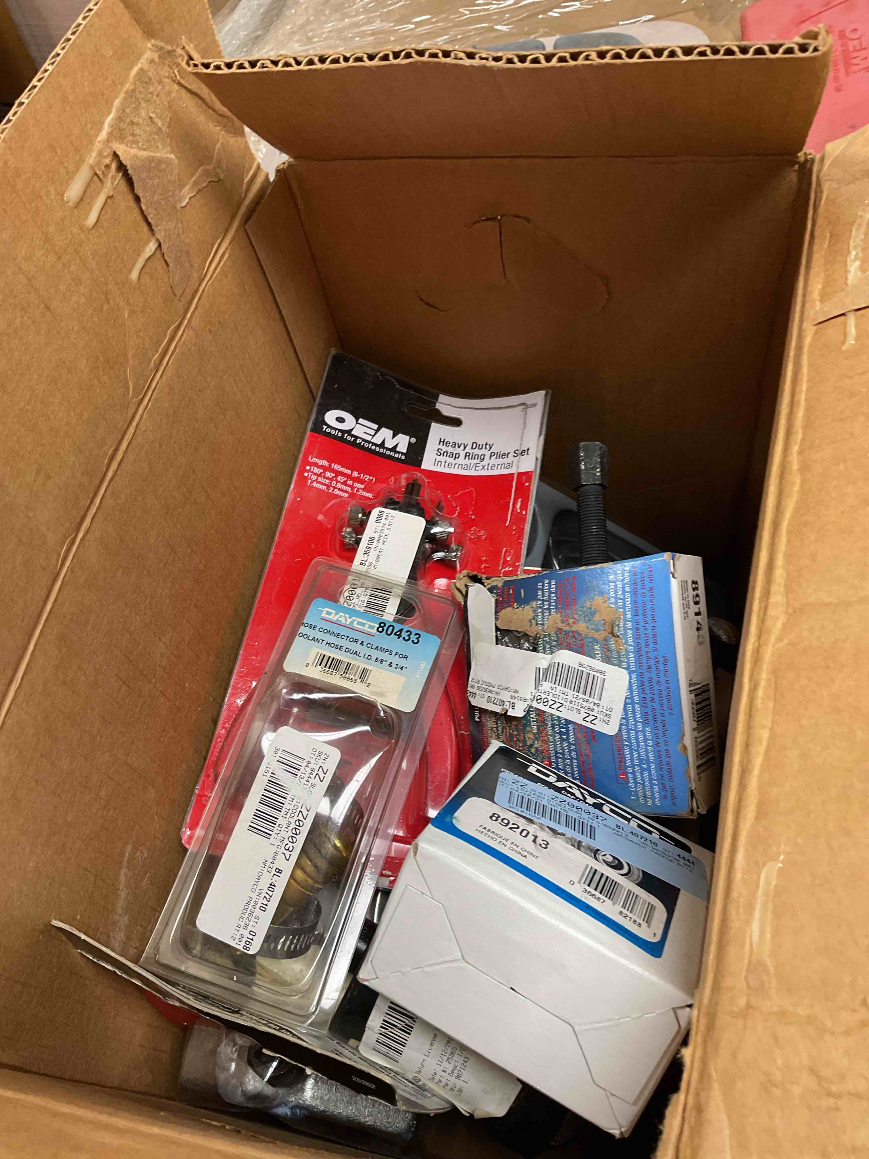 assorted auto parts 