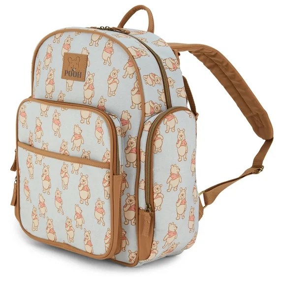 Disney Winnie The Pooh Backpack Diaper Bag with All Over Print