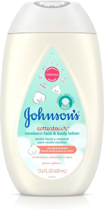Johnson's CottonTouch Newborn Baby Face and Body Lotion, 13.6 oz
