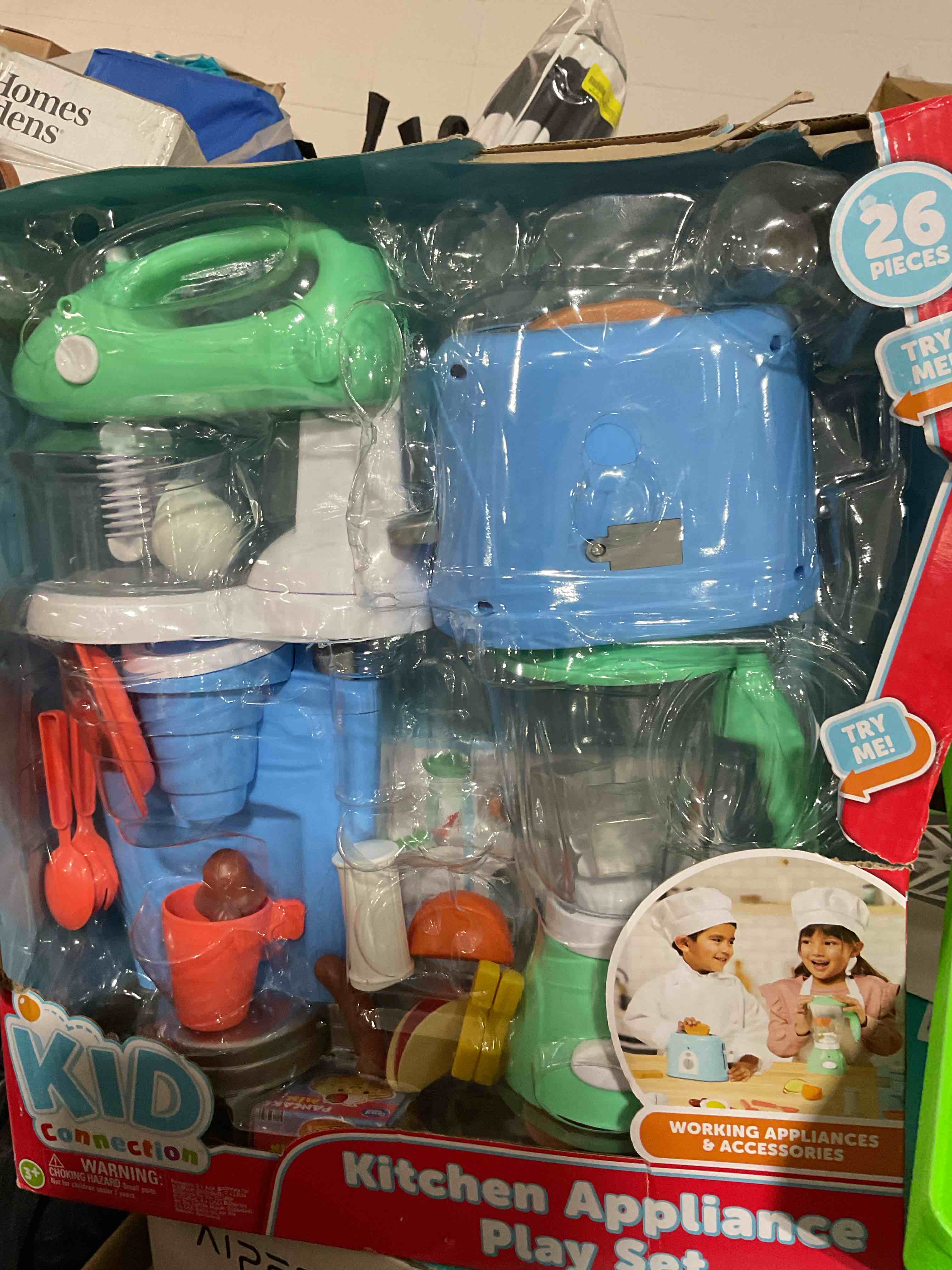 Kid Connection Electronic Kitchen Appliance Play Set, 26 Pieces, Toddler Toys