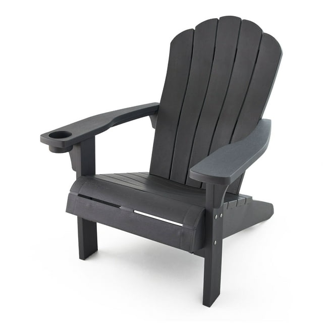 Keter Everest Adirondack Chair with Integrated Cupholder