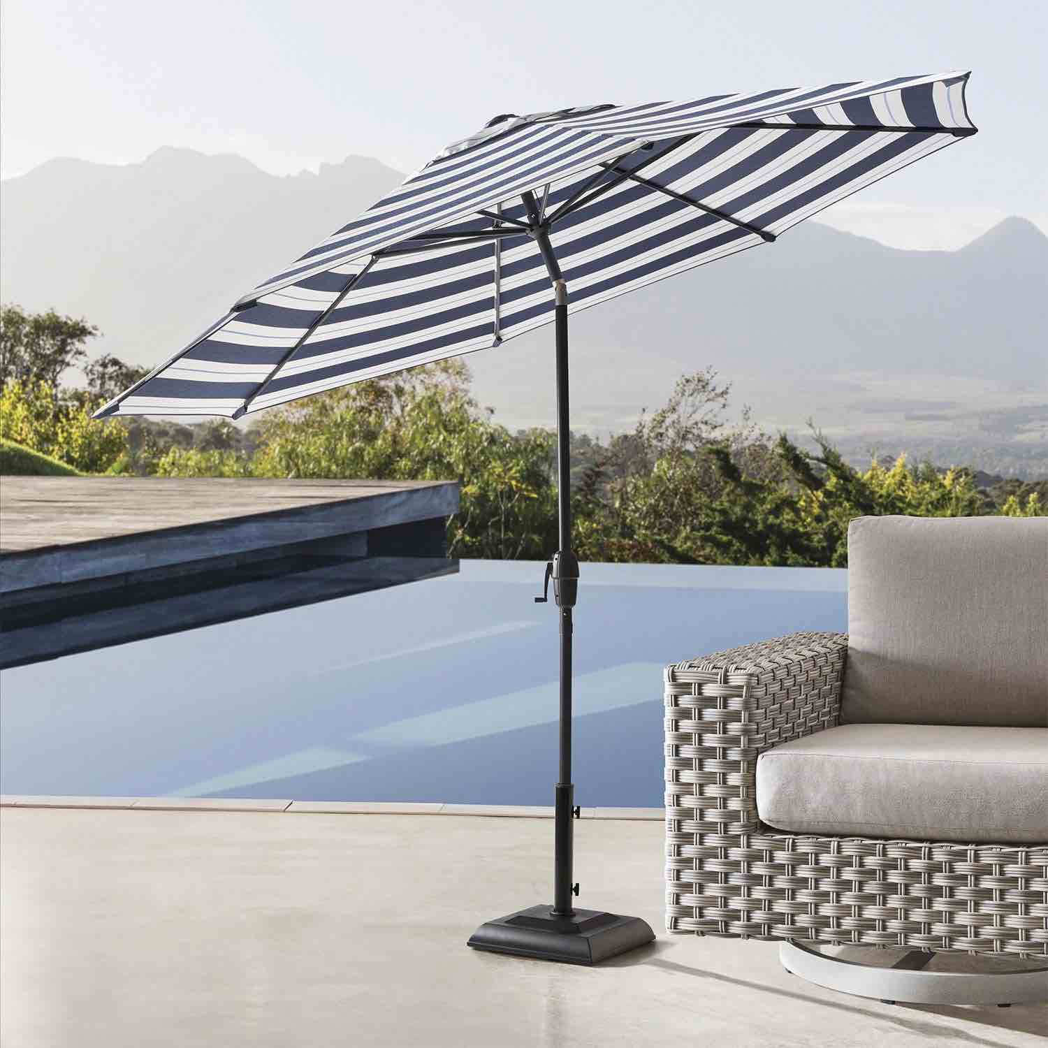 Member's Mark 10' Cabana Market Umbrella with Sunbrella Fabric