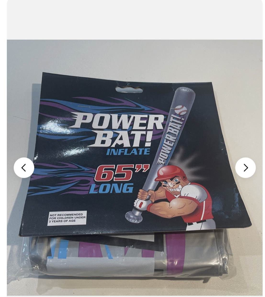Fun Express Power Bat Inflate 65" Long Vinyl