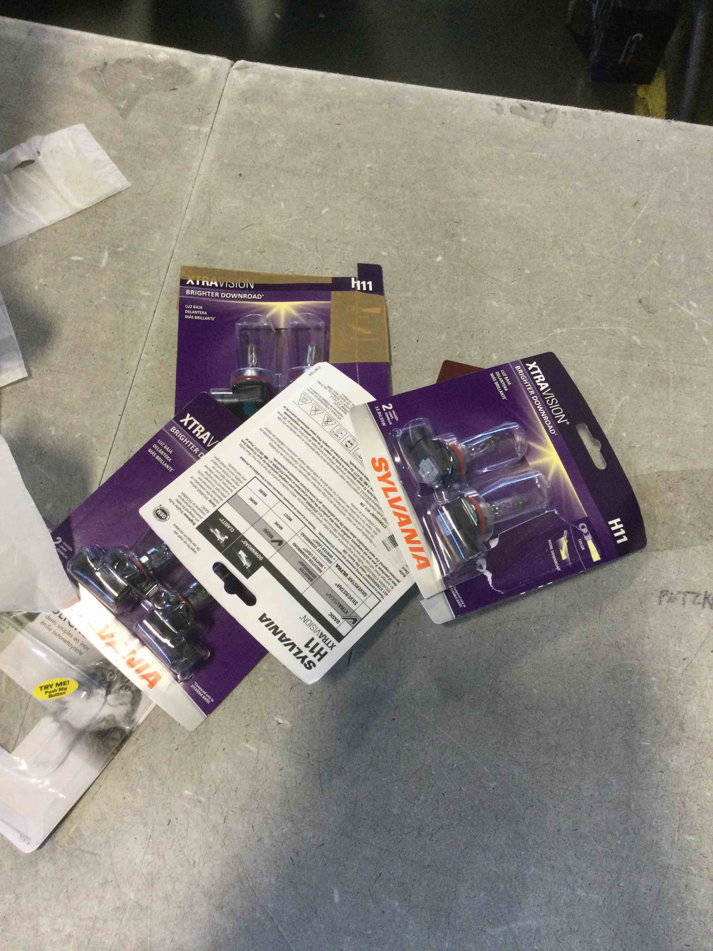 assorted sylvania car lights