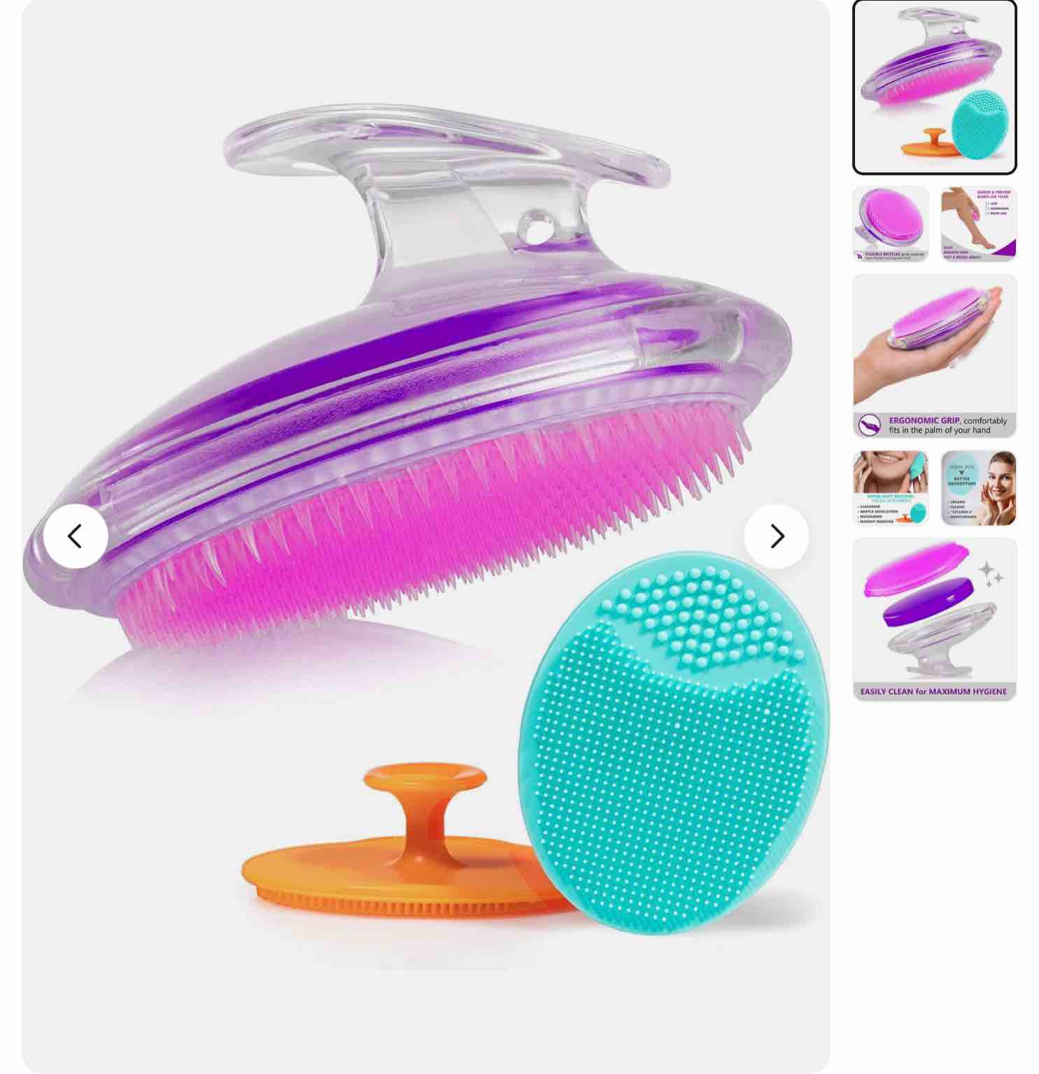 Exfoliating Brush For Razor Bumps and Ingrown Hair Treatment, Silicone Face...