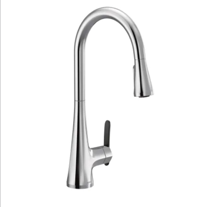 Moen Sinema 1.5 GPM Single Hole Pull Down Kitchen Faucet with Reflex, Duralock and Duralast