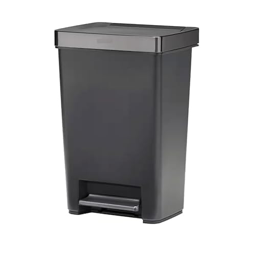 12.4G Trash Can with Stainless Steel Rim