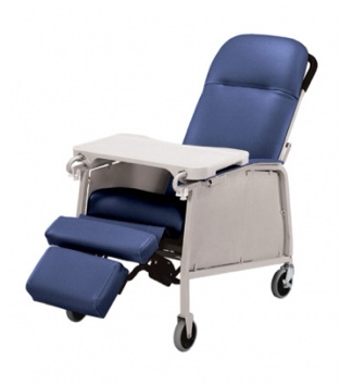 lumex upholstered footrest.blue ridge
