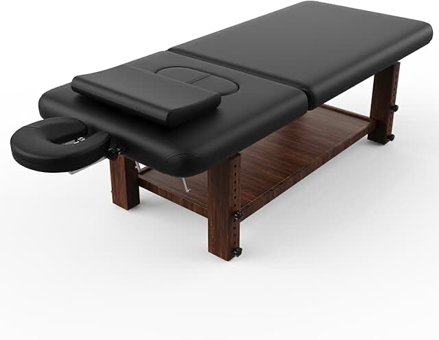black massage table 