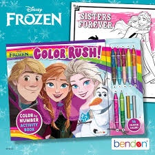 Disney Frozen Color Rush. Color by Number Activity Book
