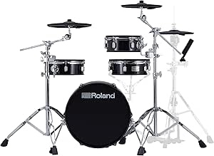 Roland V Streamlined Acoustic-Style Electronic Drum Kit with Shallow-Depth Shells and TD-07 Module (VAD103-1), Black (INCOMPLETE! box 1 of 2 ONLY)