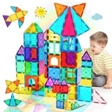 Kid Odyssey Magnetic Tiles, 41 Pieces, 3D Magnetic Building Blocks for Kids, STEM Certified | Ages Children to Adult 3+