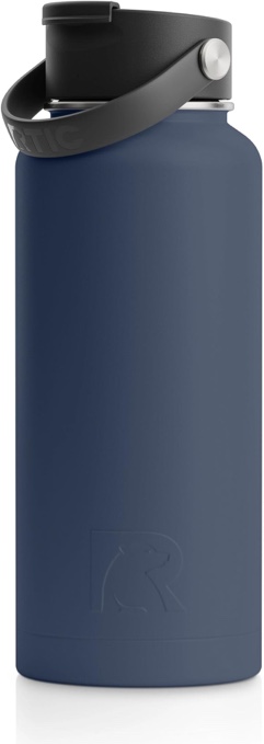 RTIC 32oz Vacuum Insulated Water Bottle, Metal, Stainless Steel, BPA Free, Reusable, Sweat-Proof Flask for Hot and Cold Drinks, Travel, Sports, Camping
