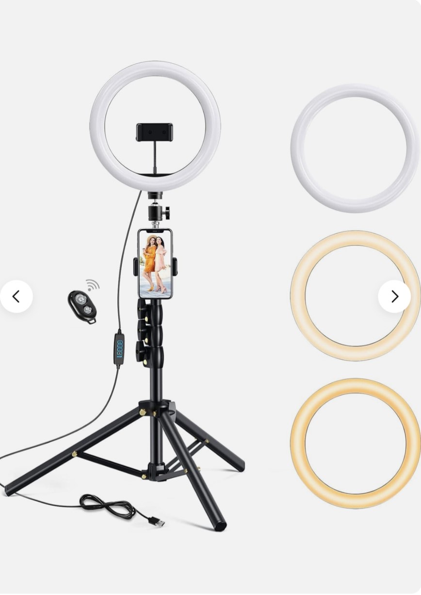 Letscom F-533 Ring Fill Light 10 in Adjustable Brightness