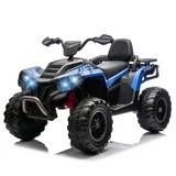 WangWangWang 2-Seater Electric ATV Ride-On Toy, 6Mph Max Speed, LED Lights, 24V, 1 Count