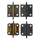 Bucket Lot of Pair of Amerock Antique English Brass 1 1/2" Full Inset Butt Hinges BP2335-AE
