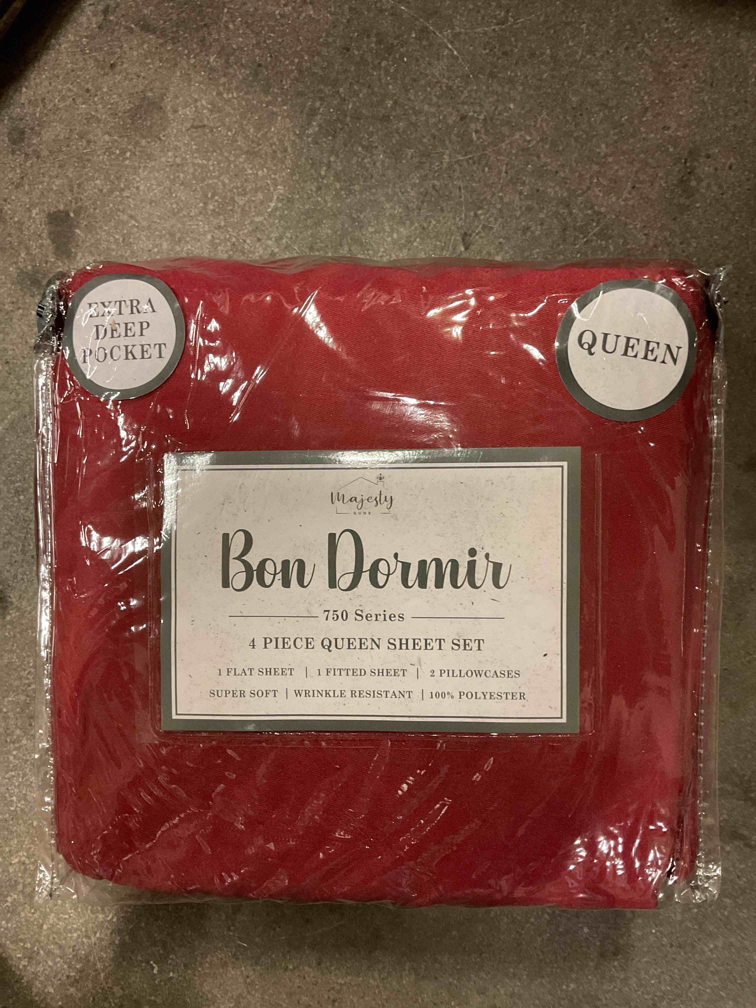 Bon Dormir 750 Series 4 Piece Queen Sheet Set