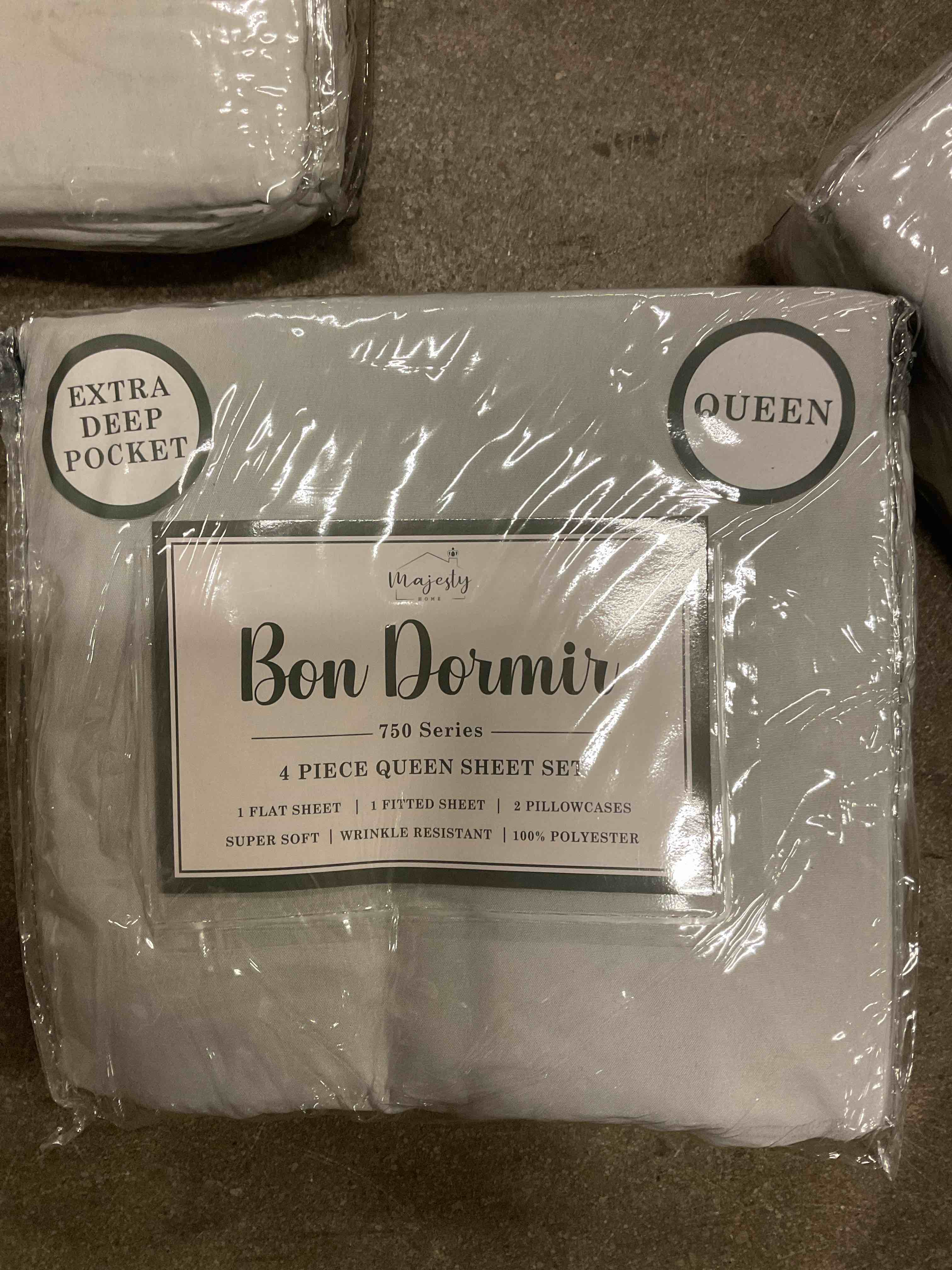 Bon Dormir 750 Series 4 Piece Queen Sheet Set
