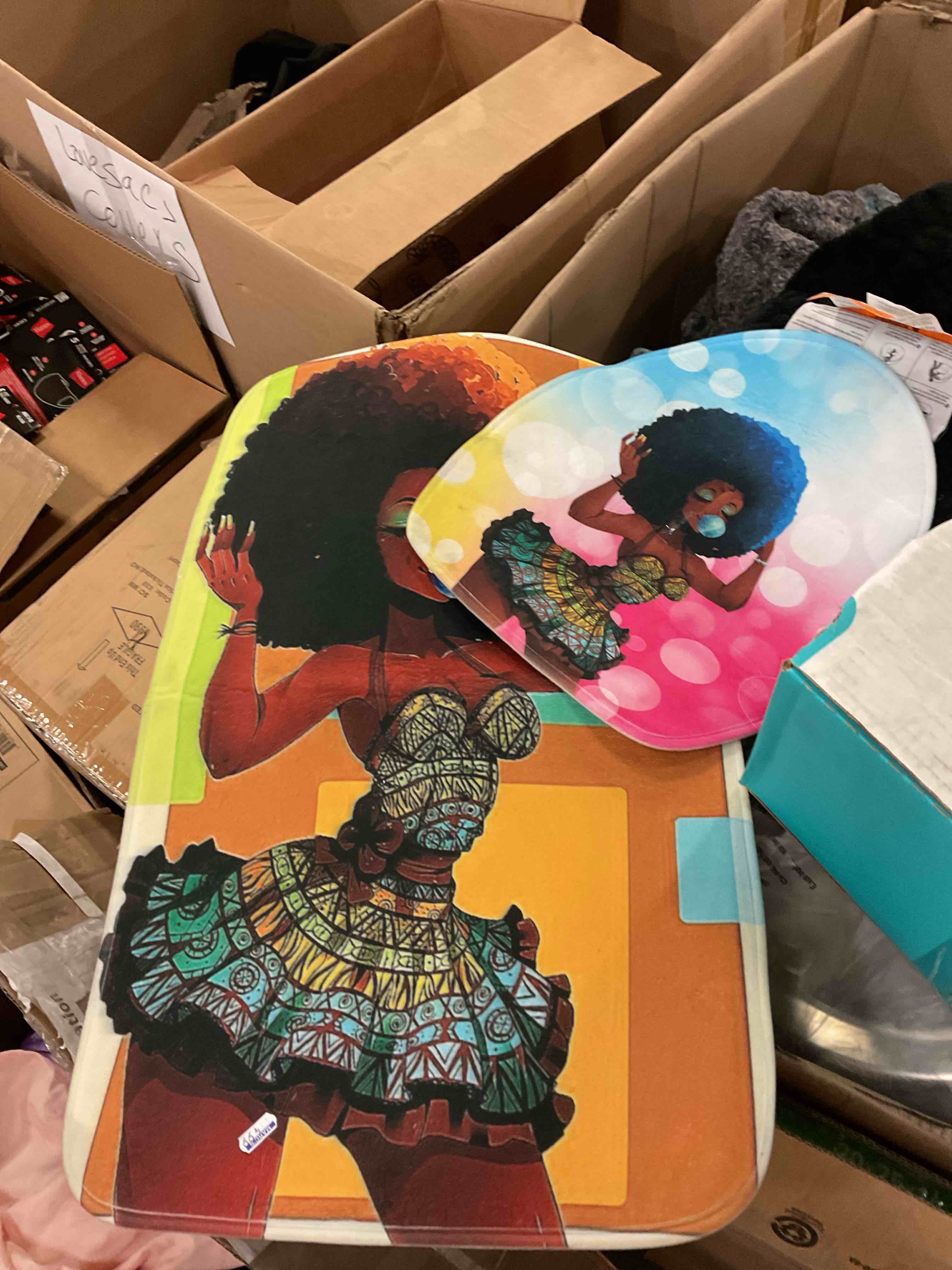 assorted box lot of household items 