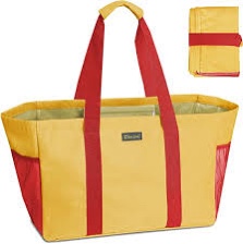 BALEINE Soft 9 Gallon Extra Large Utility Tote, Foldable Reusable Storage Bag