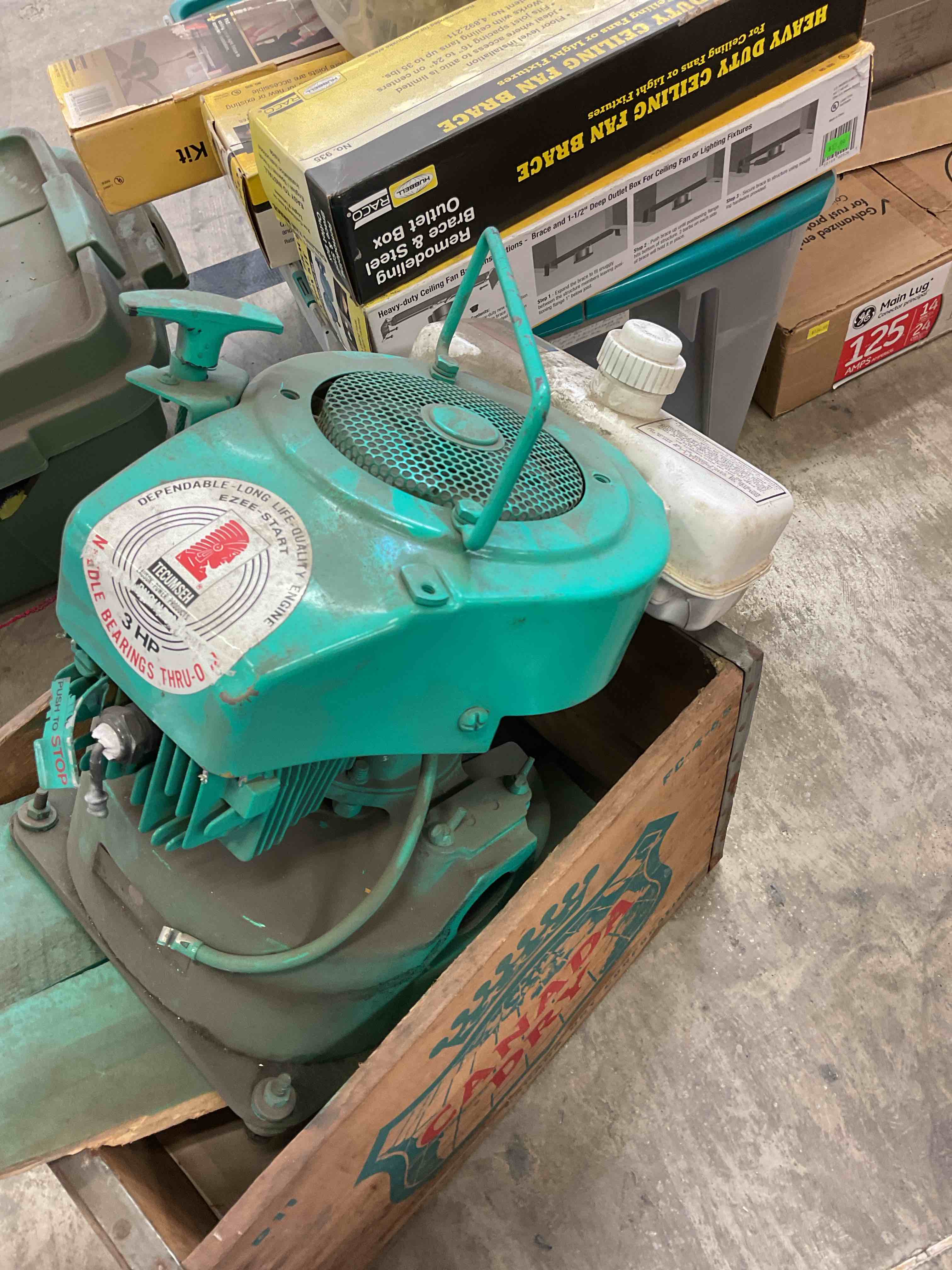 Tecumseh dependable long, life, quality engine, ezee start 21237 Peabody Barnes