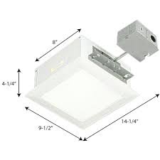 Recess Square Ceiling Fixture w/ Thermal Protector Chrome Finish Indoor/Outdoor