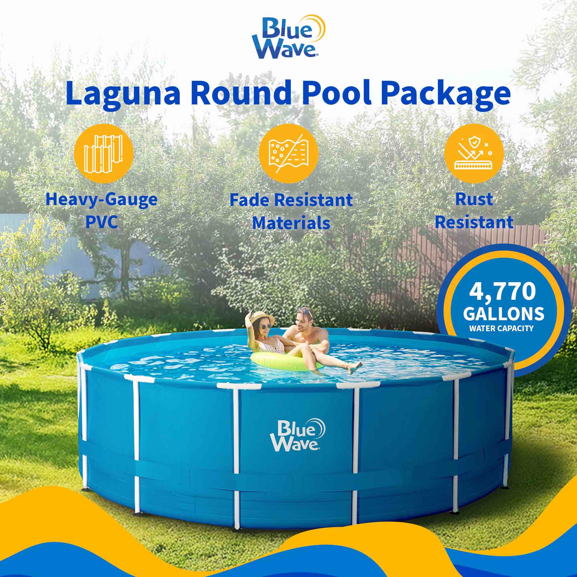 Laguna frame pool  with cover ( 18 FT x 52 in ( 5.49M X 132. 1CM)