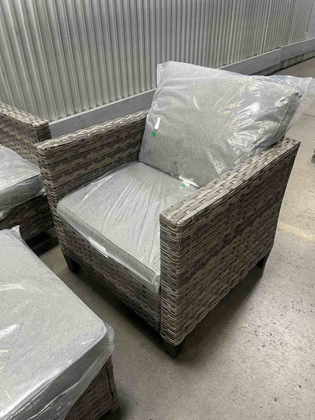  (Only one piece of furniture to pick up is missing its legs )Outdoor Patio Furniture Conversation.