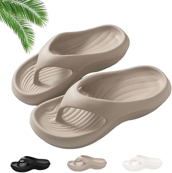 Beach Sandals for Women Pillow Arch Support Flip Flops Men's Outdoor Casual Sandals Size 36