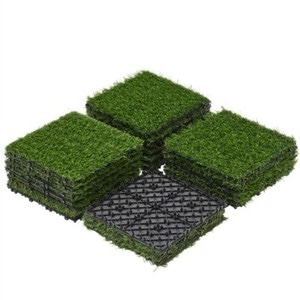 Artificial Grass Interlocking Deck Tiles 34188104