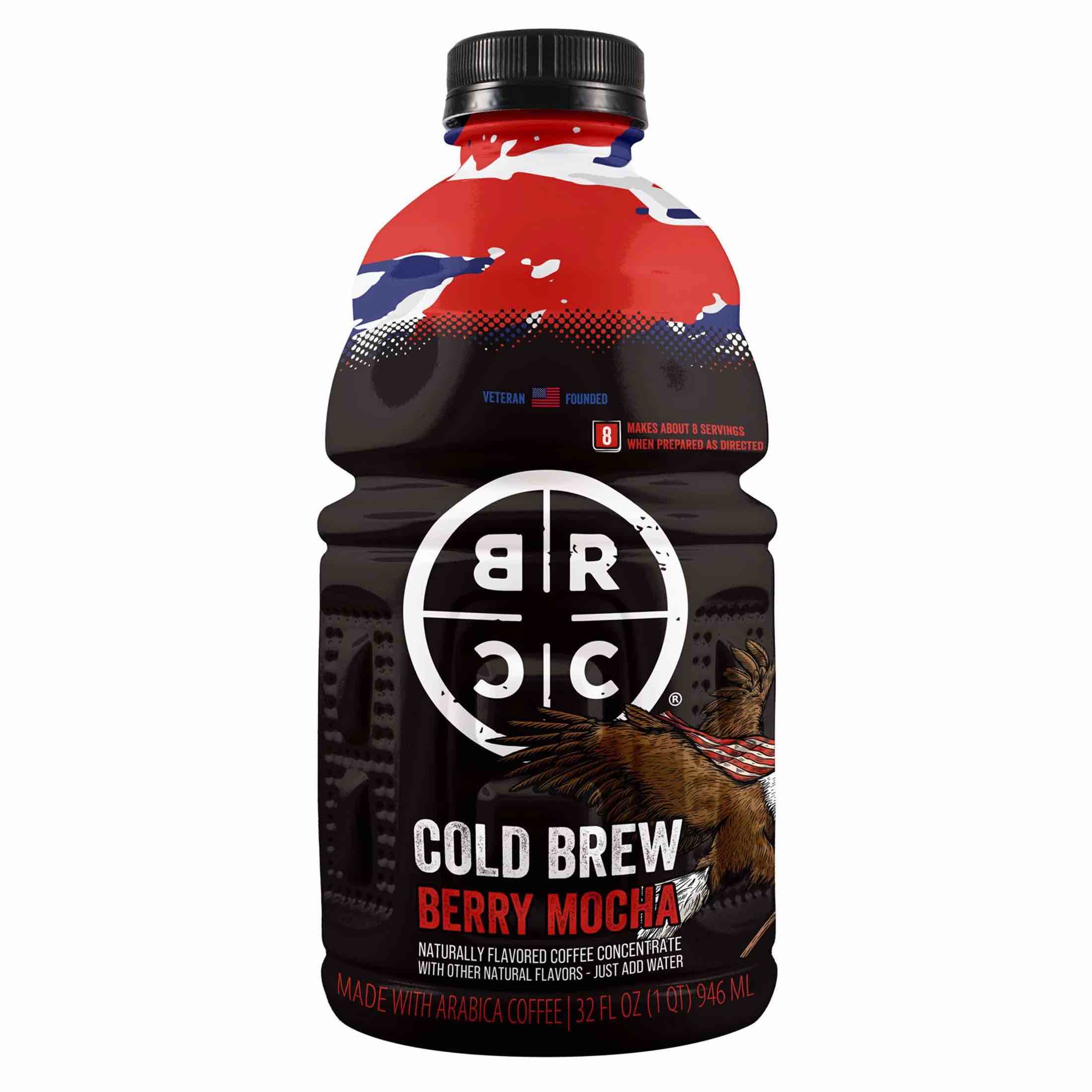 black rifle coffee company berry mocha cold brew coffee, multi-serve concentrate, 32 oz