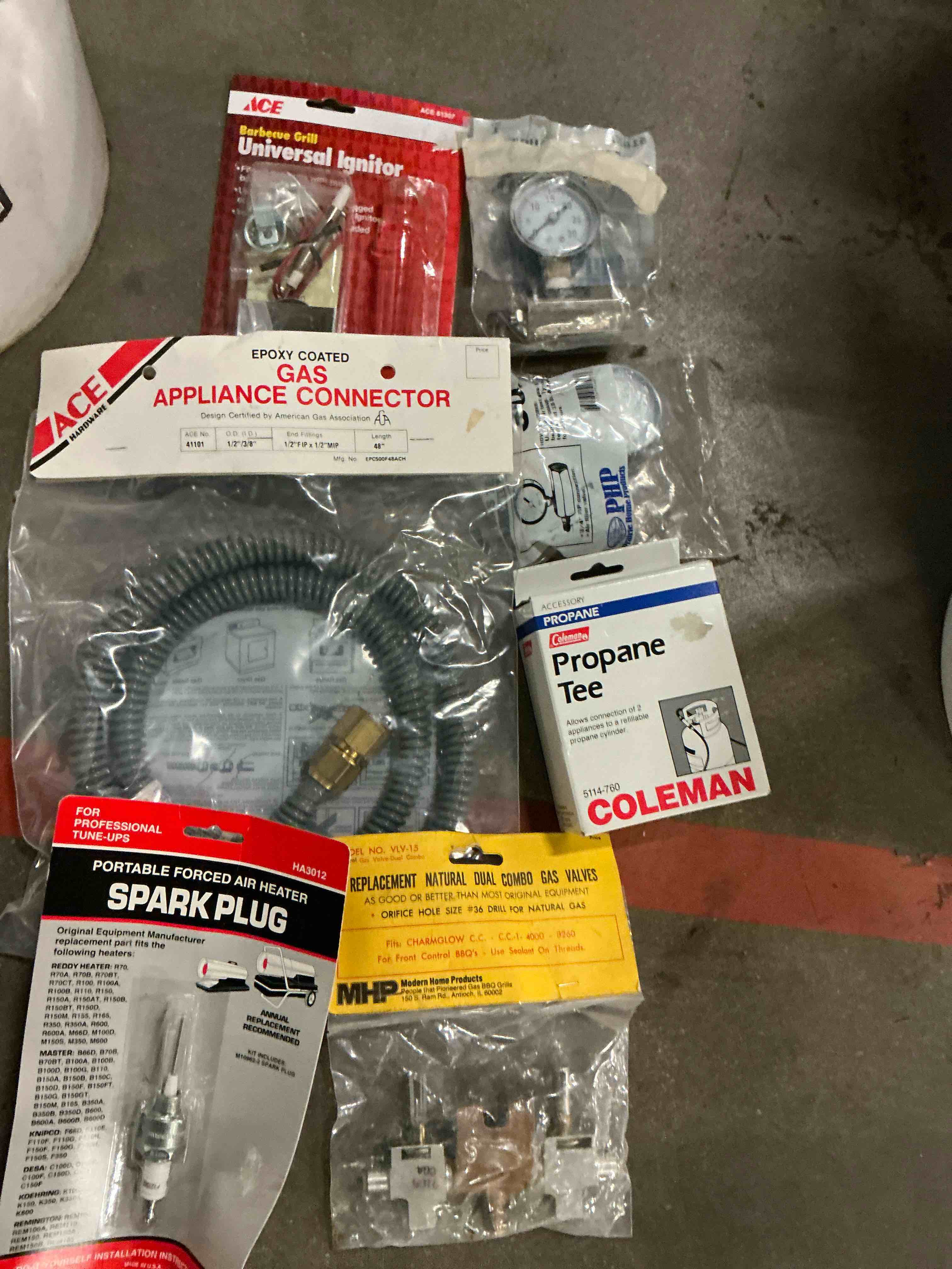 Assorted miscellaneous include; Propane Tee/ spark plug/ and more (25 pieces)