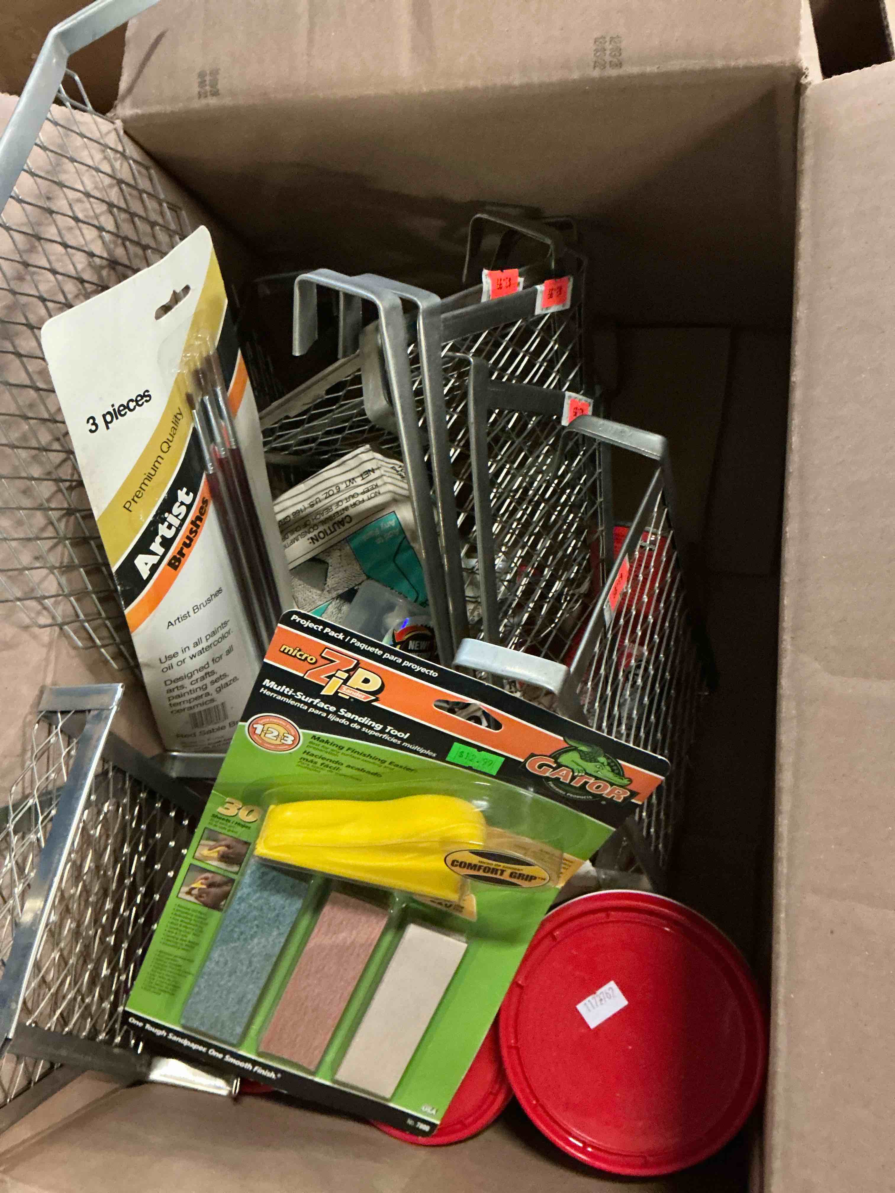 Assorted miscellaneous include; Artist Brushes/ Spray texture/ and more (17 pieces)