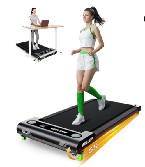 Walking Pad with Incline, Akluer Incline Treadmills for Home, 2.5 HP Under Desk Treadmill Small with Remote Control, Walking Pad Small Treadmill with LED Display