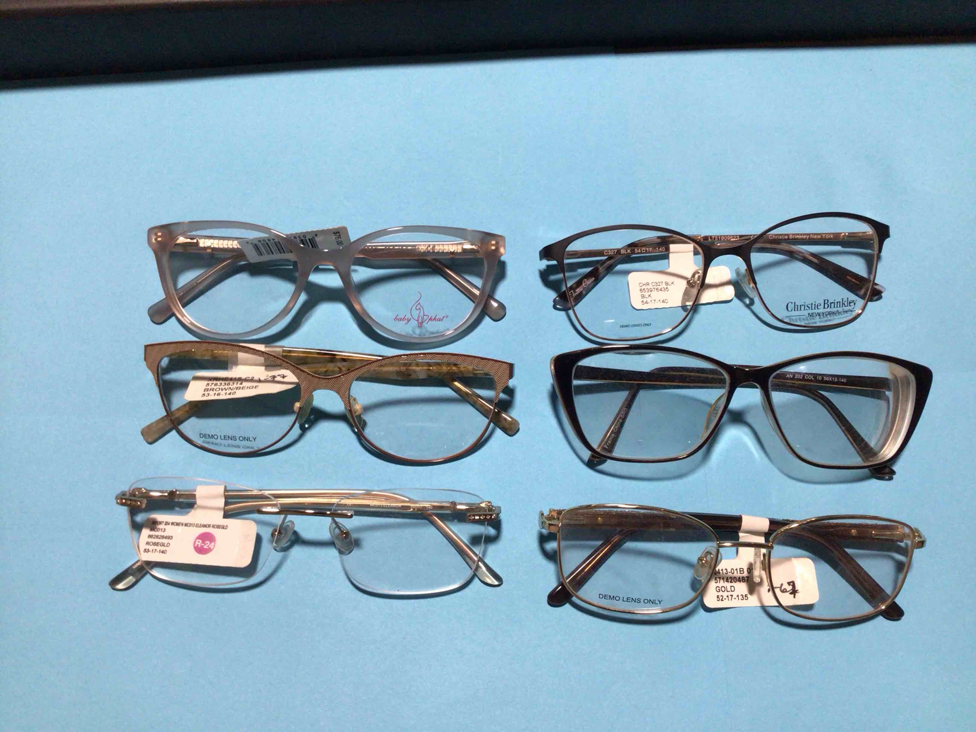 pack of 6 assortment of prescriptions glasses 