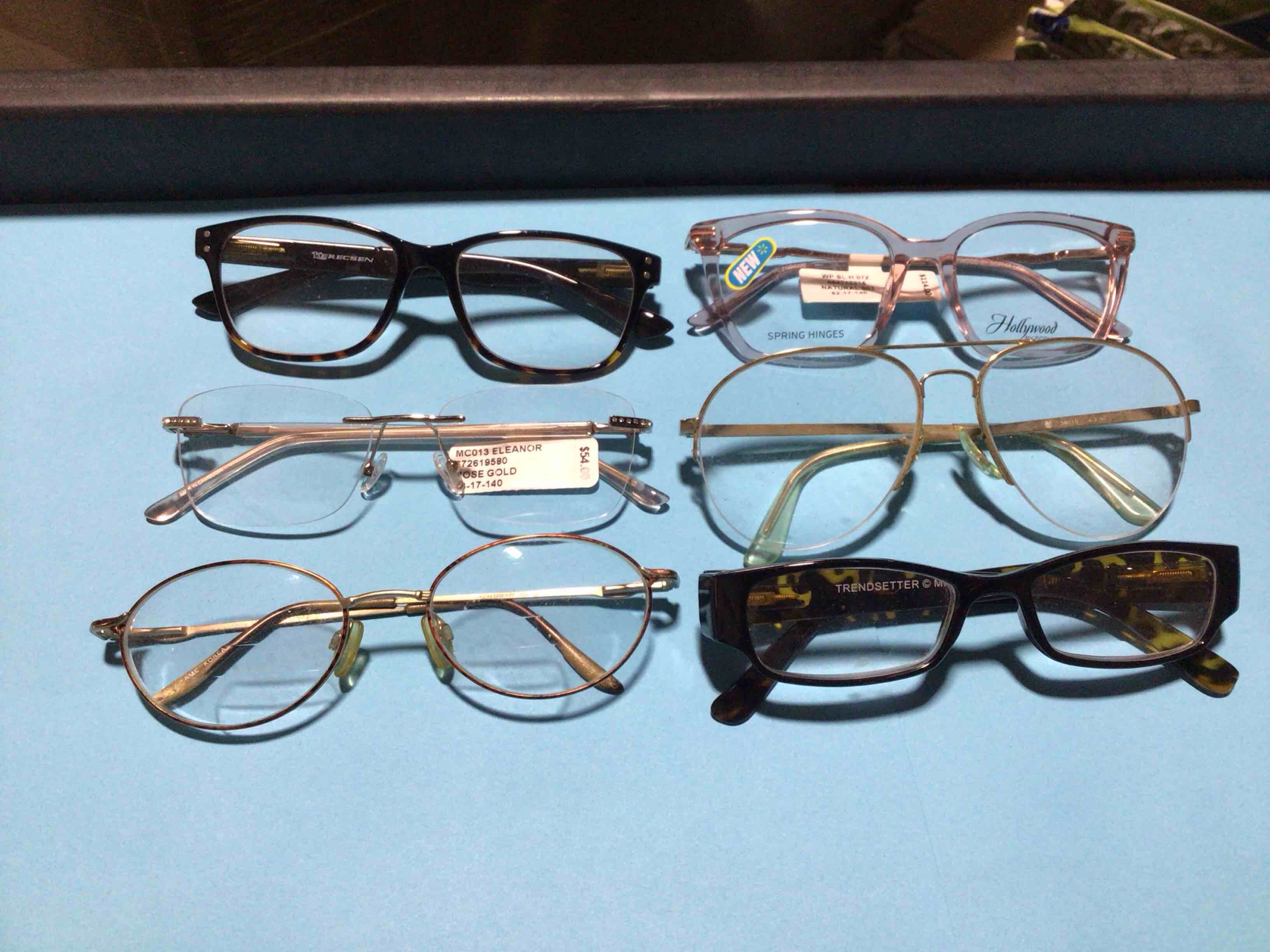 Pack of 6 Assortment of prescriptions glasses 
