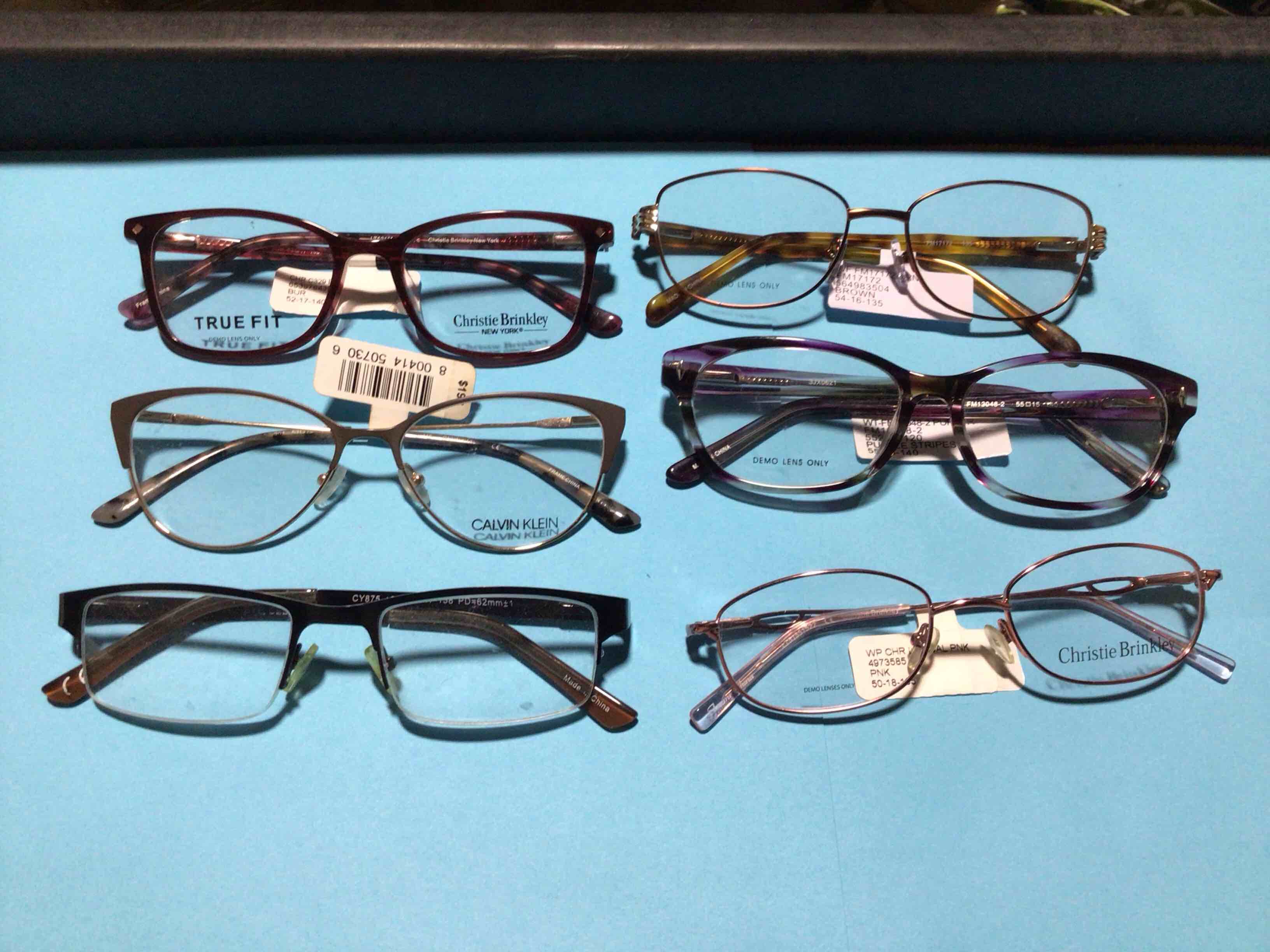 pack of 6 assortment of prescriptions glasses 