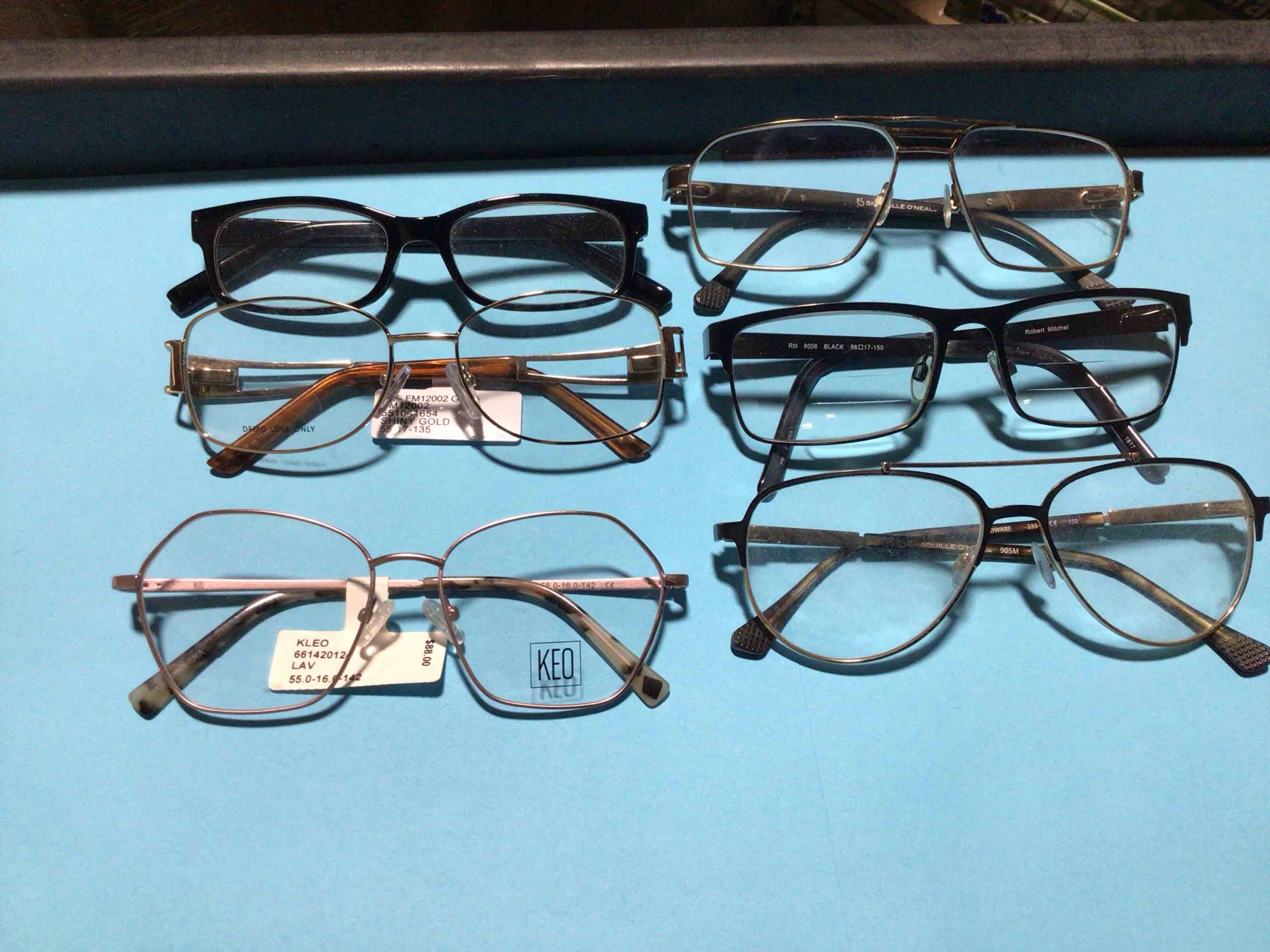 pack of 6 assortment of prescriptions glasses 