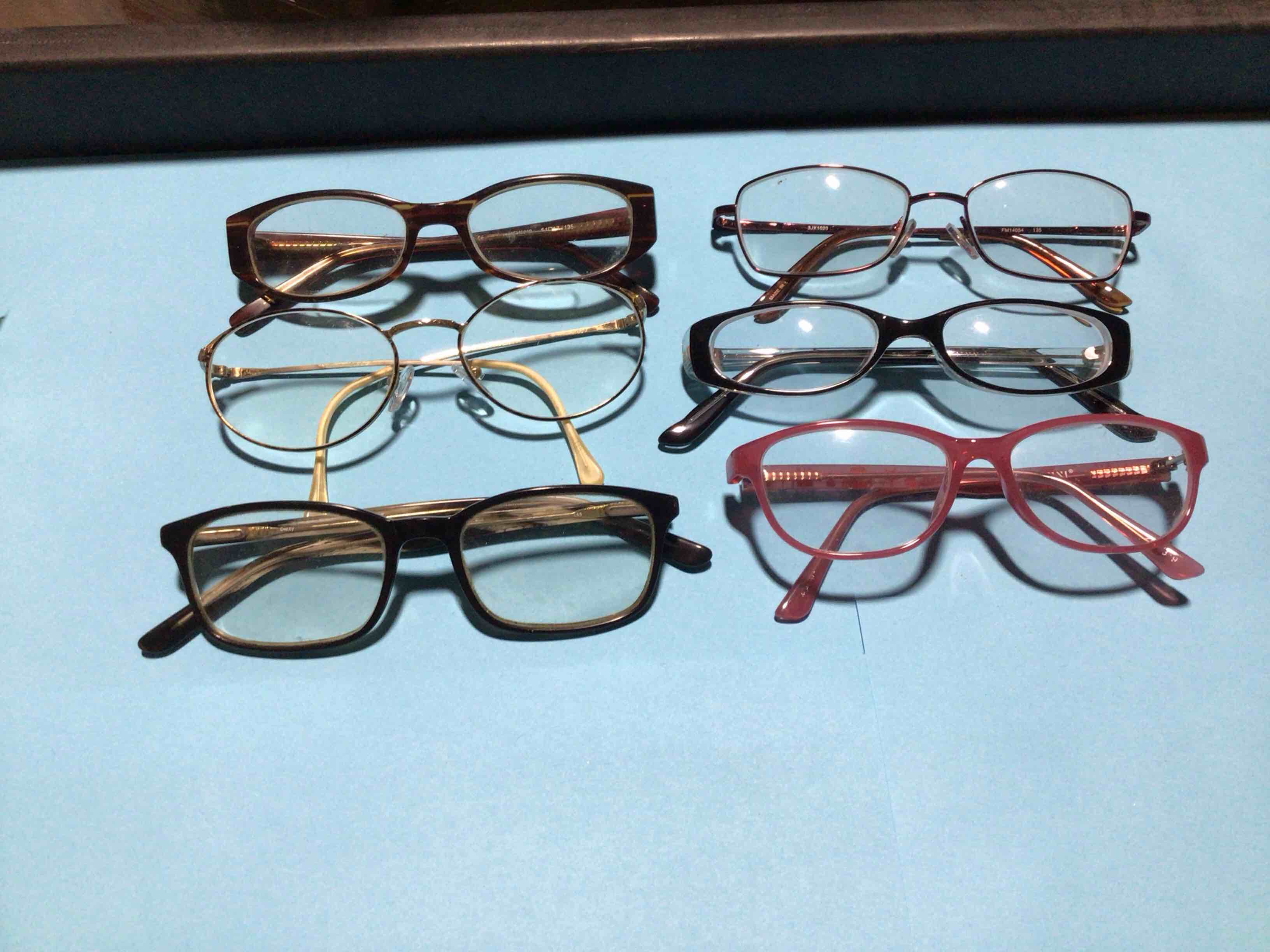 pack of 6 assortment of prescriptions glasses 