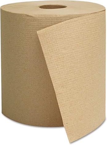 6 hardwound towel for bathroom, (brown) 