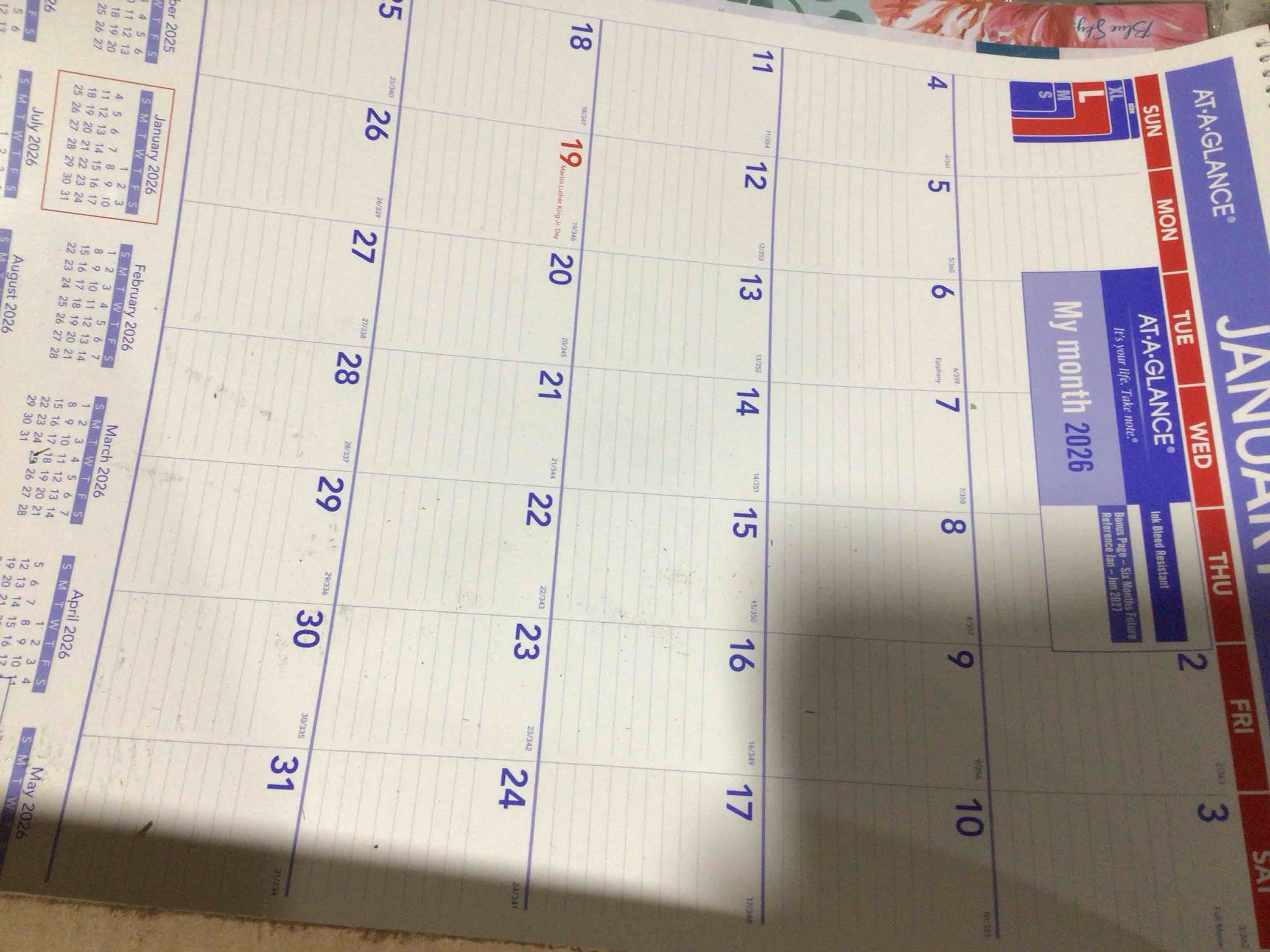 Calendar box and office supplies box bundle