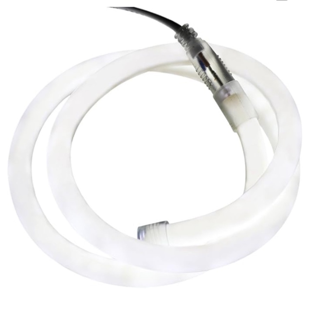 (similar to stock photo)XUNATA 16.4ft LED Neon Rope Light, DC 12V 2835 Round Flexible 360 Degree LED Neon Strip Lights, 600 Units LED Waterproof Neon Rope Light for Decoration(White)