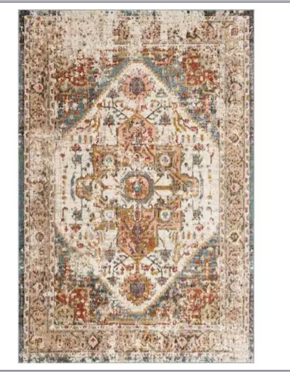  Shane Persian Vintage 710ft. x 10 ft. Beige Living Room/Bedroom/Dining Room Area Rug