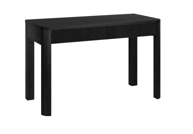 Gardeina 48'' Wide Rectangular Desk in Alder black